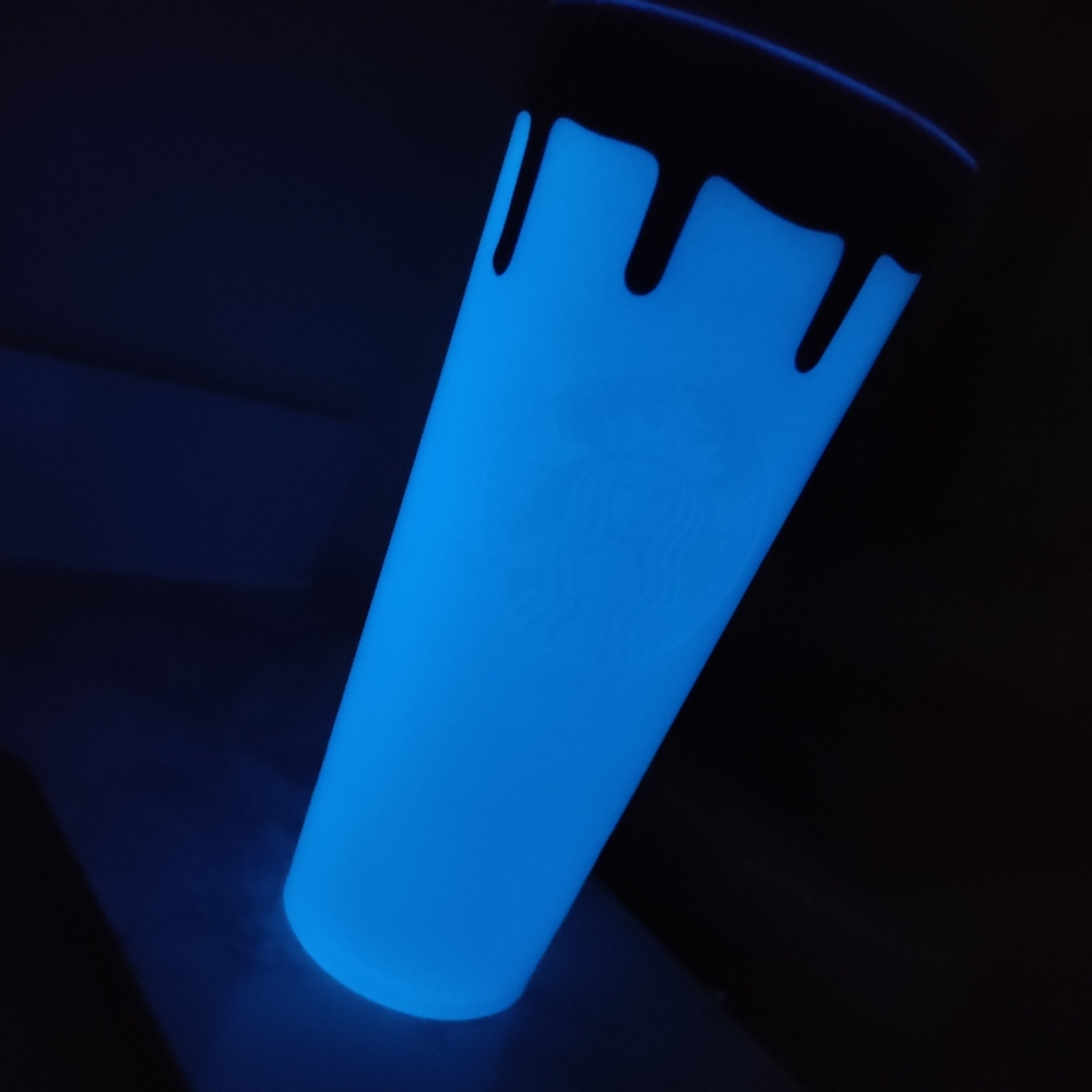 Starbucks Tumbler GLOW-IN-THE-DARK Purple Slime Halloween 2025 Cold Cup & Straw - Picture 11 of 11